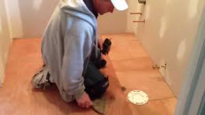 Check out our tips for installing vinyl plank flooring over ceramic tiles in a bathroom. How To Install Vinyl Flooring In A Bathroom Youtube