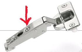 From the edge of the opening. When Adjusting Grass European Hinges Never Do This