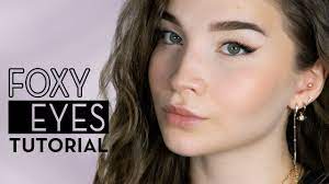 Fox eye no foundation soft makeup tutorial hairstyle are you also not that good at makeup but can do a foxeyes #foxeyelift #bellahadideyes dr. Naturliches Foxy Eyes Make Up Tutorial I Merve Youtube