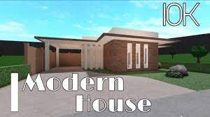 If you want to build a modern single story house that has a modern look and is cheap, this is a the bloxburg house idea in the video above provides everything you need to build a 10k modern house including bedrooms, kitchen, big. Bloxburg 10k Modern Starter House No Gamepass Youtube