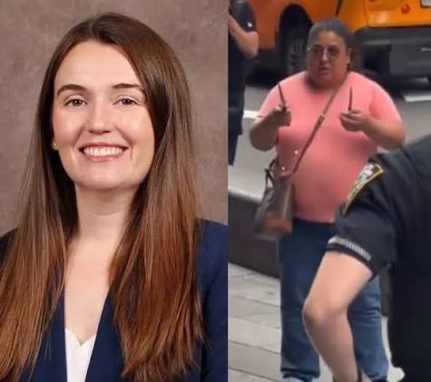 Bank of America vice-president Erin Piacenti, 32, has been identified as the woman stabbed to death in a random knife attack in the heart of New York City. Police say 49-year-old Pamela
