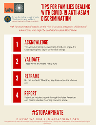 Division 45 Task Force On Covid 19 Anti Asian Discrimination And Xenophobia Society For The Psychological Study Of Culture Ethnicity And Race