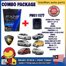 Ia boleh menyebabkan minyak hitam selalu kurang. Exn Carios Sae 10w40 Semi Synthetic 4l Molytech Engine Oil 4l Bezza Myvi Saga 10w 40 Minyak Hitam Combo Oil Filter Shopee Malaysia