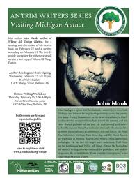 Don't miss this opportunity to see writer JOHN MAUK -- he'll be reading Bee  Well Mead & Cider
