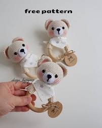 instagram da zeynebin hobileri merhabalar en tatlisindan ayicik cingirak tarifi ormek ister misiniz uc adet orunce tarifi ayicik amigurumi bebek cingiragi