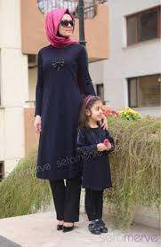 Tesettur Tunik Anne Kiz Kombin Wb 4040 06 Lacivert Kizlar Guzel Turban Moda Stilleri