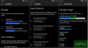 Select your sd card or other drive in the new apps. Windows 10 Mobile Install Move Apps To Microsd Card How To