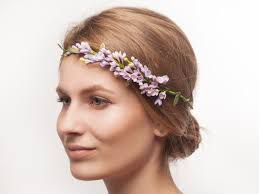 Purple Lilac Floral Crown