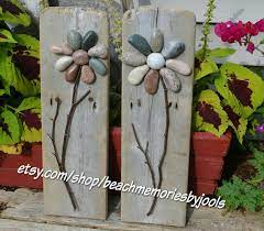 Flower Art Stone Art Stone Flowers Rock Flowers Rock Art Pebble Art Pebble Flowers Reclaimed Art Reclaimed W Rock Flowers Pebble Art Pebble Art Flowers