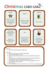 Christmas Card Game English Esl Worksheets For Distance Learning And Physical Classrooms In 2020 Card Games Christmas Cards Christmas Worksheets
