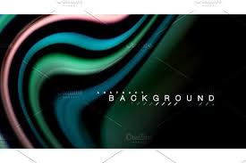 Fluid Rainbow Colors On Black Background Vector Wave Lines And Swirls Rainbow Colors Waves Line Black Backgrounds