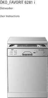 The child lock function is activated by pressing two buttons. Aeg Oko Favorit 6281 I Users Manual 945034