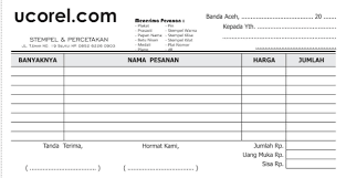 Template Desain Nota Kosong Siap Edit Gratis Format Png Word Excel Gerbang Putra