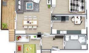Inspirational interior design ideas for living room design, bedroom design, kitchen design and the entire home. Simple Two Bedroom House Plan Interior Design Ideas House Plans 4698