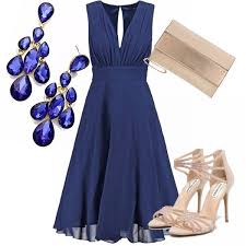 Colori da abbinare al blu: Outfit Il Vestito Speciale Armadiobasepera Creato Da Tiziana Fanciullo Bantoa Vestiti Abiti Abiti Vestito