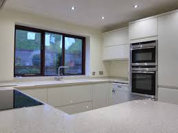 rimini handleless cream led plinth