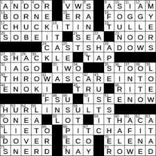 La Times Crossword 27 May 20 Wednesday Laxcrossword Com