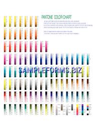 pantone color chart pdf free 1 pages