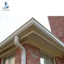 A downspout is connected directly to the gutter. Philippines House Roofing Rainwater Drainage System Aluminum Alloy Roof Gutter China Downspout Fittings Roof Water Collector Made In China Com