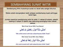 Beliau biasa mengerjakan sholat sunnah ini. Mha Center Hq Ada Yang Tanya Kenapa Min Pos Solat Witir Facebook