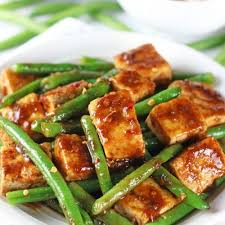 Tofu Green Bean Stir Fry Recipe Tofu Recipes Healthy Tofu Recipes Vegan Tofu Green Beans