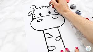 Www.zazzle.com/giraffe+template+posters 24 hour shipping on most orders. Abstract Giraffe Painting Idea For Kids Arty Crafty Kids