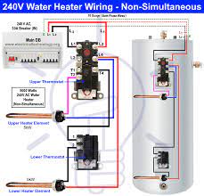 Set the upper thermostat temperature to the lowest setting. How To Wire 240v 230v Water Heater Thermostat Non Continuous