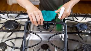 This stove top had not been thoroughly cleaned in over a month. How To Clean Grease Off The Most Common Kitchen Surfaces