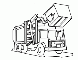 Garbage Truck Coloring Pages Coloring Home Delivery truck truck with crane. garbage truck coloring pages coloring