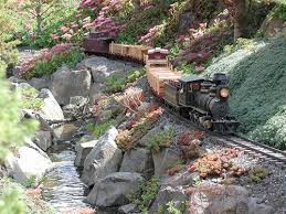 Model Train Resource G Scale Garden Track Plans To Inspire Your Own Layout Designs Garden Trains Model Trains Garden Railroad
