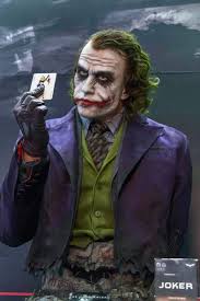 Ledger's joker stands alone, and while it's sad the world lost a great actor, for his joker, it's the the joker's face paint was reportedly designed by heath ledger himself, who used white clown makeup. Heath Ledger V Tvittere First Look ð—›ð—²ð—®ð˜ð—µ ð—Ÿð—²ð—±ð—´ð—²ð—¿ As ð—§ð—µð—² ð—ð—¼ð—¸ð—²ð—¿ From ð—§ð—µð—² ð——ð—®ð—¿ð—¸ ð—žð—»ð—¶ð—´ð—µð˜ 1 1 Life Size Scale Bust By Infinity Studio At Wonder Festival Thedarkknight Heathledger Christophernolan Thejoker Joker
