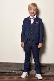 Check spelling or type a new query. Harry Childrens Indigo Tweed Check 3pc Suit Marc Darcy