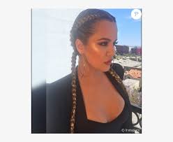 Beautiful french braids pictures with bangs and buns for inspiration. A Socialite Khloe Kardashian Apostou Na Tendencia Das Khloe Kardashian Two French Braids Free Transparent Png Download Pngkey