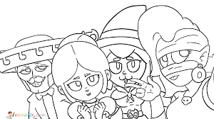 Emz is a common brawler who is unlocked as a trophy road reward upon reaching 8000 trophies. Coloring Pages Emz Print Out Your Brawl Stars Character Online