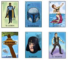 To start the game, the caller (cantor, spanish for singer) shuffles the deck. Space Loteria Star Wars Mexican Bingo By Chepo Pena Is Now Ready For Purchase If It S Hip It S Here