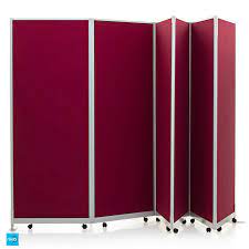 Room divider in the bedroom. Mobi Room Dividers Portable Partitions Mobile Room Divider