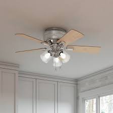 Below you will find information about different types of ceiling fans that are available on the market today. Hunter Fan 42 Crestfield 5 Blade Standard Ceiling Fan With Pull Chain And Light Kit Included Reviews Wayfair Ca