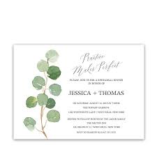 Invite guests to your rehearsal dinner party before the wedding ceremony with the beautiful rehearsal dinner invitations that you can customize online this is exactly what the rehearsal dinner party is all about. Rehearsal Dinner Invitations Eucalyptus Wedding Calligraphy Script Invites
