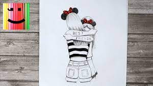 Par la suite, insérez ces dessins dans des enveloppes, inscrivez l'adresse de chaque enfant, apposez un timbre et emmenez les enfants en promenade pour poster les lettres. Meilleures Amies Faciles A Dessiner Comment Dessiner Deux Amies Dessin Etapes Par Etapes Bff Youtube