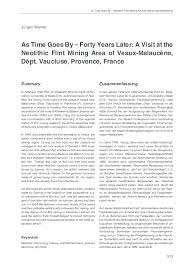 Die zusammenfassung der einzelnen gruppen in dachverbänden. Pdf As Time Goes By Forty Years Later A Visit At The Neolithic Flint Mining Area Of Veaux Malaucene Dept Vaucluse Provence France In Der Anschnitt Beiheft 16 Festschr G Weisgerber Veroff