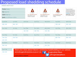 The load shedding app allows you to: Could This Be The Load Shedding Schedule Krugersdorp News