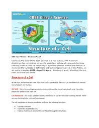 Maybe you would like to learn more about one of these? Cbse Class 8 Structure Of A Cell By Takshila Learning Online Classes Issuu