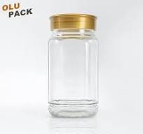 Factory Price 730ml 300g Clear Square Coffee Canisters Glass Storage  Instant Coffee Jar with Airtight Lid