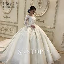 If you are looking for romantic wedding dresses with sleeves, this line has a lot to offer. Big Sale 0 Off 3d Lace Flower Wedding Dresses 2020 Sheer Long Sleeves Ball Gown