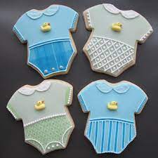 Baby Shower Cookie Favors One Dozen 42 00 Via Etsy Baby Shower Cookies Baby Cookies Onesie Cookies