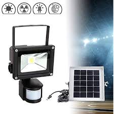 Froadp 10w Smd Solarleuchte Mit Pir Bewegungsmelder Led Solarpanel Strahler 3 Modi Solarlampe Ip44 Wasserdicht Solar Fluter Fur Au Solarleuchten Solarlampe Led