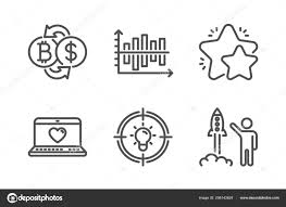 Bitcoin Exchange Star Idea Icons Simple Set Web Love Diagram