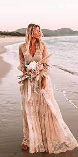 21 Amazing Boho Wedding Dresses With Sleeves Wedding Dresses Guide In 2020 Beach Wedding Dress Boho Wedding Dress Guide Bohemian Wedding Dresses