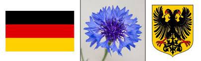 Germany Flag National Flower Coneflower Coat Arms Emblem Germany Flag National Symbols Emblems
