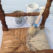Painting Rush Seats With Chalk Paint No44 Homeworks Chalk Paint Chairs Chalk Paint Painting Old Furniture
